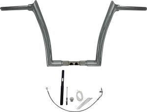 1-1/2(r) Ez Install Pointed Top Handlebar Kit Silver