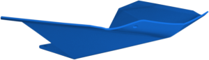 Skidplate Bumper Blue, 1, nordicamoto.ro