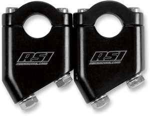 Angled Handlebar Risers Black