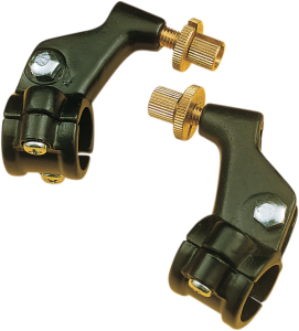 Two-piece Black Lever Holder Black, 1, nordicamoto.ro
