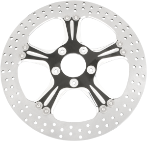 Two-piece Brake Rotor Aluminum, Black, Matte, 2, nordicamoto.ro