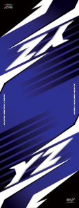 Workstation Floor Mat Black, Blue, White