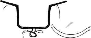 Plug & Play Ez Install 1-1/4(r) Flat Top Handlebar Kit Black