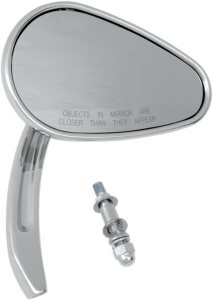 Billet Teardrop Mirror Chrome, 1, nordicamoto.ro