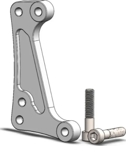 Supermoto versenyrotor-adaptertartó, alumínium