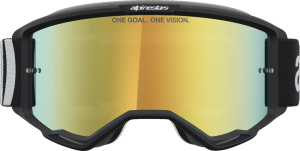 Alpinestars Vision 5 Hone napszemüveg – Fekete/Fehér/Színezett lencse, 4, nordicamoto.ro