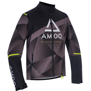 AMOQ Apex V2 dzseki, fekete/szürke/Hivis sárga, 2XL, 2, nordicamoto.ro