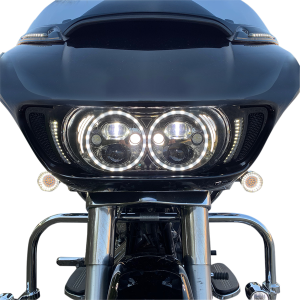 Front Dual Ring Turn Signal Inserts Amber, White, 3, nordicamoto.ro