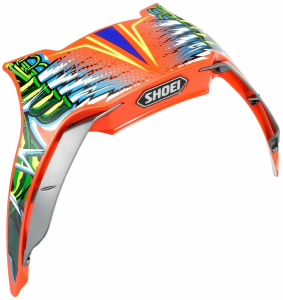 SHOEI XSPR3 Portocaliu hátsó stabilizátor sisakhoz, 1, nordicamoto.ro