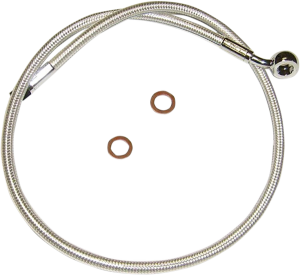 Brake Line Front Upper Dual Disc Abs Designer Chrome Black Black, 3, nordicamoto.ro