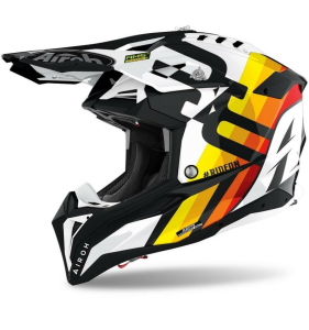 Airoh Aviator 3 Rainbow White Gloss S sisak, 2, nordicamoto.ro