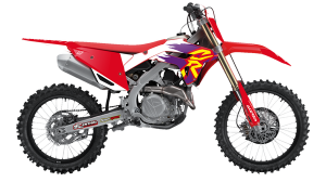 Graphic Kit Retro With Seat Cover White, Red, Purple, 2, nordicamoto.ro