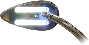 Dynamic Amber/white Led Mirror Silver, 3, nordicamoto.ro