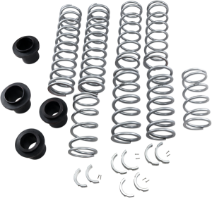 Shock Spring Kit Stage 2 Black, Silver, 2, nordicamoto.ro