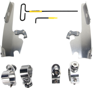 Fats/slim Windshield  Trigger-lock Complete Mount Kit Polished, 2, nordicamoto.ro