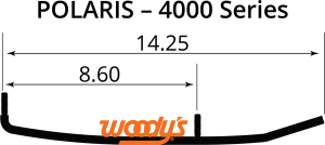 Wear Bars For Mini Sleds Black, 2, nordicamoto.ro