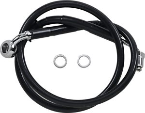 Extended Length Stainless Steel Brake Line Black, Vinyl Coated Oversize [+203 mm (8'')], 1, nordicamoto.ro