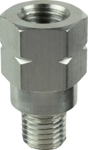 M10-1,25 menetes hosszabbító, 20 mm hosszú, ezüst színű , nordicamoto.ro