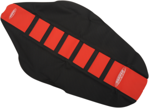 6-rib Gripper Seat Cover Black, Red, 2, nordicamoto.ro