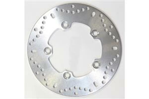 Round Hpsr Solid Brake Rotor Silver, Stainless Steel