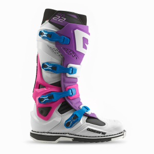 Gaerne SG-22 enduro csizma, lila/fehér/rodamin, nordicamoto.ro