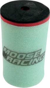MOOSE RACING precíziós, előolajozott légszűrő – fekete, zöld, piros 