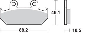 Hs Street Excel Sintered Front Brake Pads, 1, nordicamoto.ro