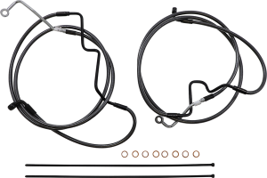 Black Pearl Designer Handlebar Installation Kit Black, 4, nordicamoto.ro