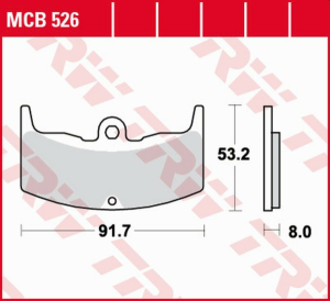 TRW Organic első fékbetétek a HONDA VT 250F (’83–’87), CBX 400F (’82–’84), VT 500E (’83–’85) és CBX 550 (’82–’84) modellekhez, nordicamoto.ro