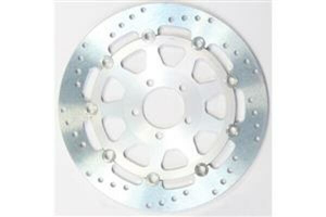 Round Pro-lite Brake Rotor Silver, Stainless Steel