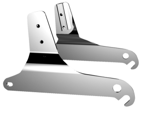 Sissy Bar Side Plates Chrome, 2, nordicamoto.ro