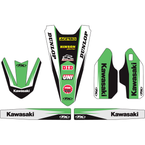 Trim Kit Graphics Black, Green, White