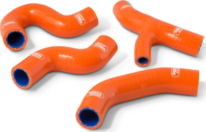 Radiator Hose Kit Silicone Red Red, 2, nordicamoto.ro