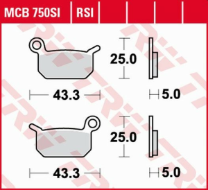 TRW szinterezett első/hátsó fékbetétek az OFFROAD KTM SXE-5 ELECTRIC '19- /SX 50 '09-/SX 65 '04-'08/HUSQVARNA EE-5 '19-/ CR 50 '06-/SM 50-'10-/ TC 50 '17- modellekhez, nordicamoto.ro