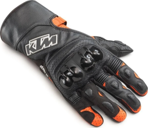 KTM SP-2 V2 bőrkesztyű – Fekete/Narancssárga – L-es méret – 10, 5, nordicamoto.ro