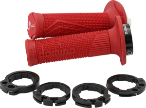 D100 D-lock Grips Red 
