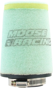 MOOSE RACING precíziós, előolajozott légszűrő, zöld 