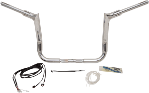 1-1/2(r) Ez Install Pointed Top Handlebar Kit Silver, 2, nordicamoto.ro