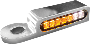 Led Handlebar Turn Signals Natural, Chrome, 1, nordicamoto.ro