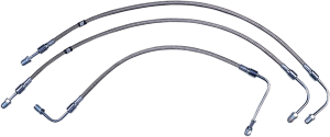 Stock Length Front Brake Line Kit Silver, 3, nordicamoto.ro