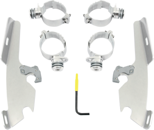 Fats/slim Windshield Trigger-lock Complete Mount Kit Polished, 1, nordicamoto.ro