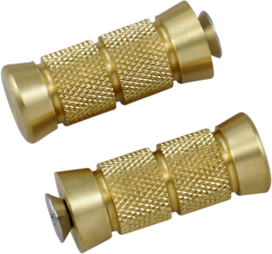 Accutronix Toe Pegs Knurled Grooved Brass Brass, 1, nordicamoto.ro