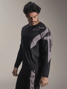 A-Supra Elite hosszú ujjú mez, fekete, 4, nordicamoto.ro