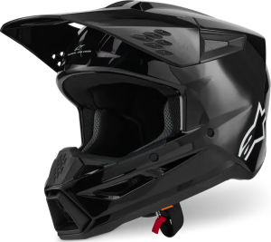 Alpinestars Sm3 Solid Black Gloss S bukósisak, 1, nordicamoto.ro