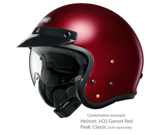 SHOEI J.O2 fúvóka-sisak, gránátvörös metál, S-es méret, 2, nordicamoto.ro