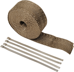 Lava Rock Exhaust Wrap Kit Silver