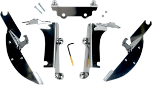 Fats/slim Windshield Trigger-lock Complete Mount Kit Polished