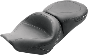 Wide Studded 2-up Touring Seat Black