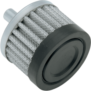 Crankcase Vent Replacement Filter Black, Silver