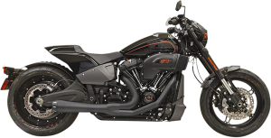 Road Rage 2:1 Softail Exhaust Black